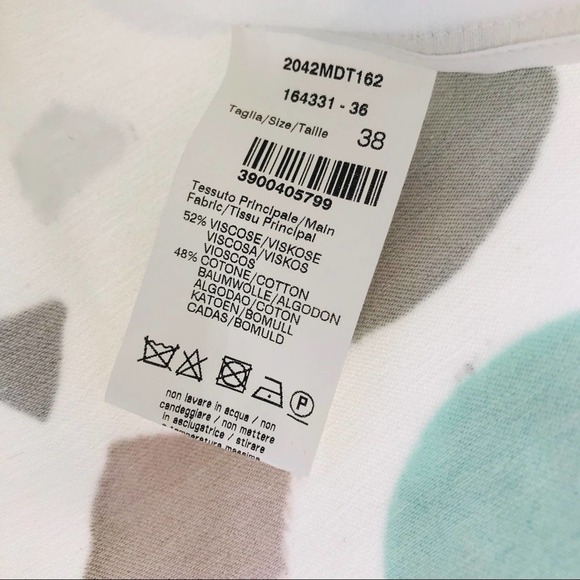 MSGM Fantasia Pois Off-Shoulder Gemstone Embellished Satin Top Sz 2 Extra Small - Picture 7 of 9